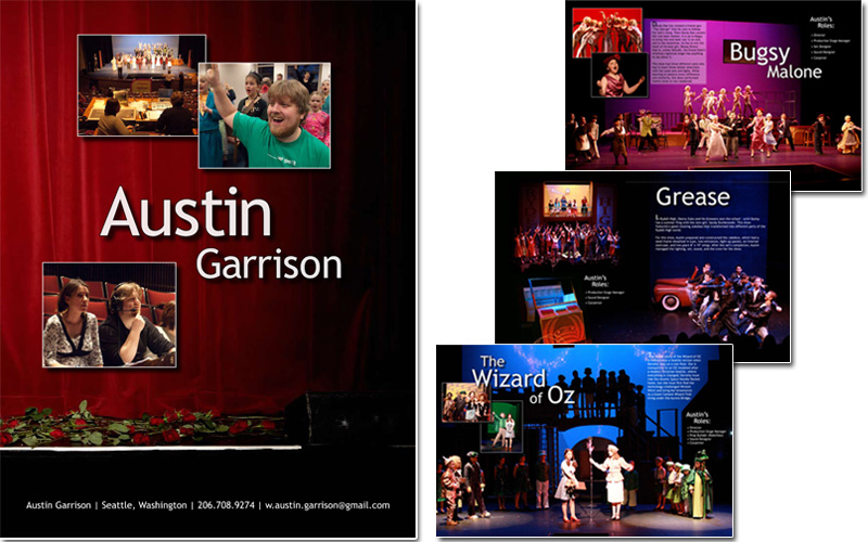 Portfolio Booklet for Austin Garrison