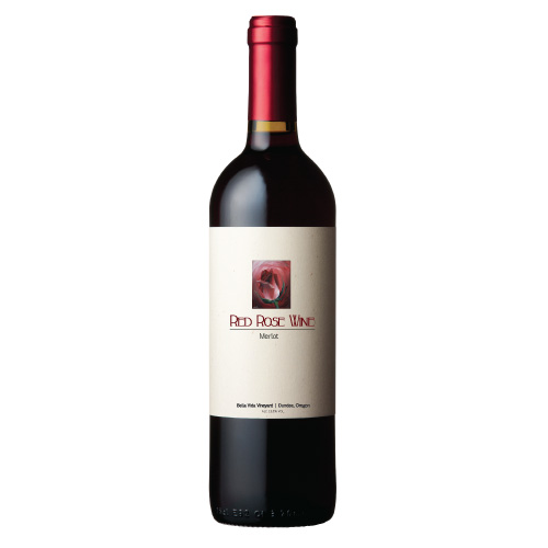 Proposed Red Rose Wine Label Design